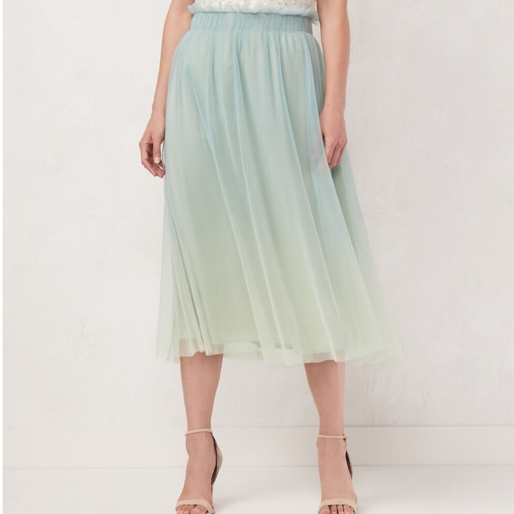 LC Lauren Conrad blue tulle skirt NWT